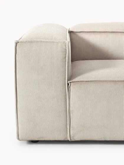 Soft Modüler Kanepe – Fitilli Kadife, 3-4 Kişilik-Koltuk-Innature Home-Gri-NowShopFun