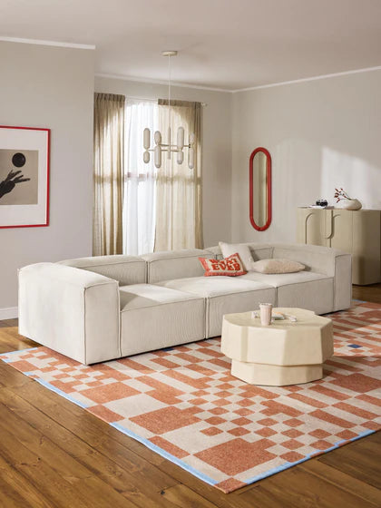 Soft Modüler Kanepe – Fitilli Kadife, 3-4 Kişilik-Koltuk-Innature Home-Gri-NowShopFun