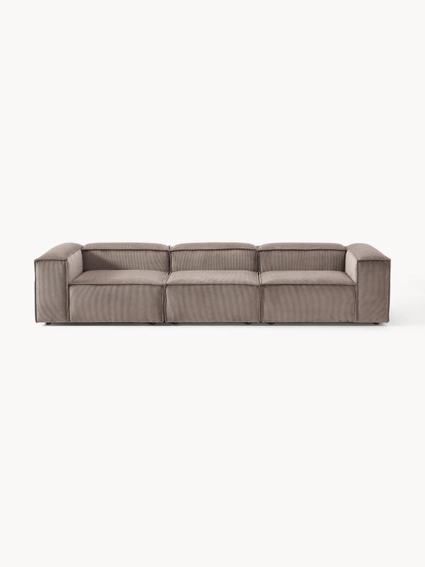 Soft Modüler Kanepe – Fitilli Kadife, 3-4 Kişilik-Koltuk-Innature Home-Kahverengi-NowShopFun