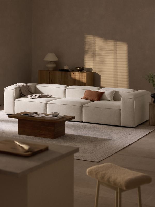 Soft Modüler Kanepe – Keten 3-4 Kişilik-Koltuk-Innature Home-Bej-NowShopFun