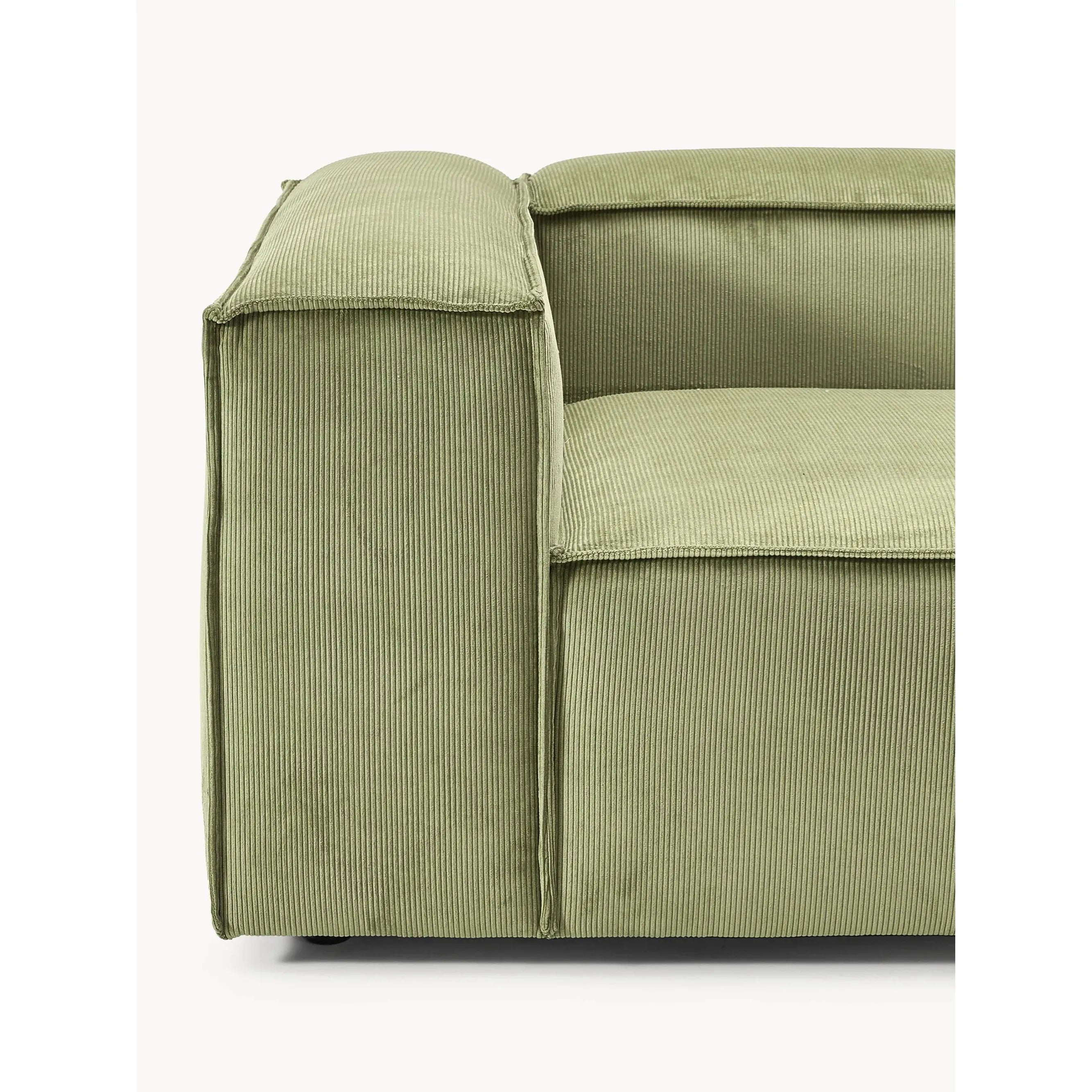 Soft Modüler Köşe Kanepe – Fitilli Kadife, 3-4 Kişilik