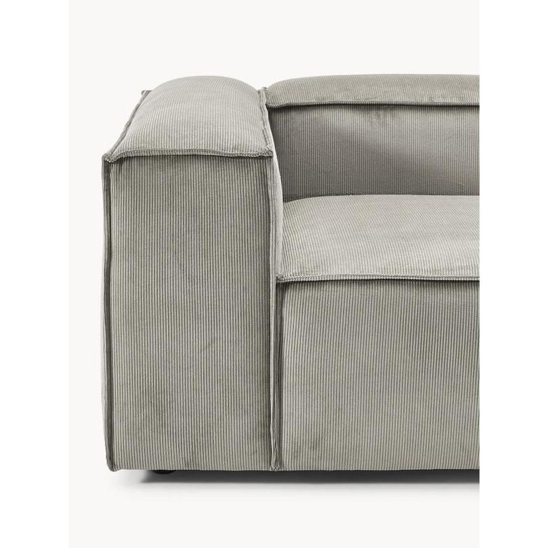 Soft Modüler Köşe Kanepe – Fitilli Kadife, 3-4 Kişilik