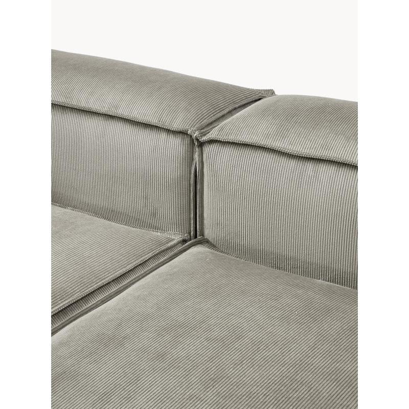 Soft Modüler Köşe Kanepe – Fitilli Kadife, 3-4 Kişilik