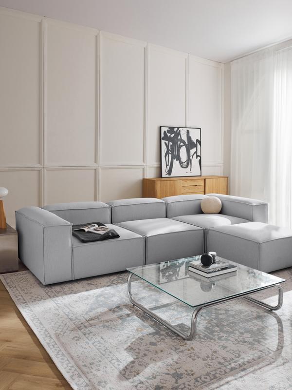 Soft Modüler Köşe Kanepe – Keten, 3-4 Kişilik-Koltuk-Innature Home-Açık Bej-NowShopFun