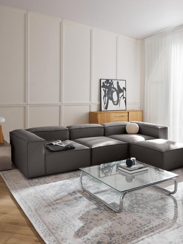 Soft Modüler Köşe Kanepe – Keten, 3-4 Kişilik-Koltuk-Innature Home-Açık Bej-NowShopFun
