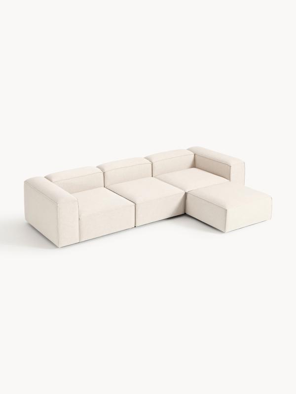 Soft Modüler Köşe Kanepe – Keten, 3-4 Kişilik-Koltuk-Innature Home-Açık Bej-NowShopFun