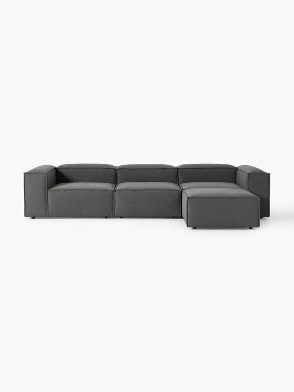 Soft Modüler Köşe Kanepe – Keten, 3-4 Kişilik-Koltuk-Innature Home-Antrasit-NowShopFun