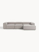 Soft Yumuşak Oturumlu Dinlenme Modüllü Kanepe, Bukle 3 - 4 Kişliik-Köşe Koltuk-Innature Home-Bukle - Açık Bej-Sağ-NowShopFun