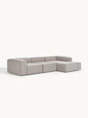 Soft Yumuşak Oturumlu Dinlenme Modüllü Kanepe, Bukle 3 - 4 Kişliik-Köşe Koltuk-Innature Home-Bukle - Açık Bej-Sağ-NowShopFun