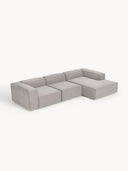 Soft Yumuşak Oturumlu Dinlenme Modüllü Kanepe, Bukle 3 - 4 Kişliik-Köşe Koltuk-Innature Home-Bukle - Açık Bej-Sağ-NowShopFun