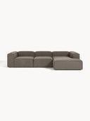 Soft Yumuşak Oturumlu Dinlenme Modüllü Kanepe, Bukle 3 - 4 Kişliik-Köşe Koltuk-Innature Home-Bukle - Açık Bej-Sağ-NowShopFun