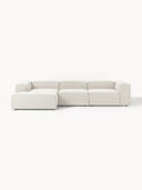 Soft Yumuşak Oturumlu Dinlenme Modüllü Kanepe, Bukle 3 - 4 Kişliik-Köşe Koltuk-Innature Home-Bukle - Açık Bej-Sağ-NowShopFun