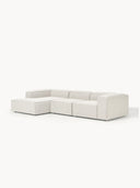 Soft Yumuşak Oturumlu Dinlenme Modüllü Kanepe, Bukle 3 - 4 Kişliik-Köşe Koltuk-Innature Home-Bukle - Açık Bej-Sağ-NowShopFun