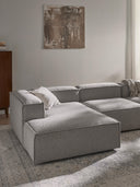 Soft Yumuşak Oturumlu Dinlenme Modüllü Kanepe, Bukle 3 - 4 Kişliik-Köşe Koltuk-Innature Home-Bukle - Açık Bej-Sağ-NowShopFun