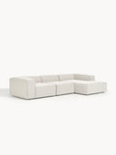 Soft Yumuşak Oturumlu Dinlenme Modüllü Kanepe, Bukle 3 - 4 Kişliik-Köşe Koltuk-Innature Home-Bukle - Açık Bej-Sağ-NowShopFun