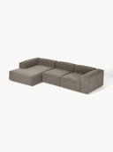 Soft Yumuşak Oturumlu Dinlenme Modüllü Kanepe, Bukle 3 - 4 Kişliik-Köşe Koltuk-Innature Home-Bukle - Açık Bej-Sağ-NowShopFun