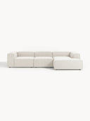 Soft Yumuşak Oturumlu Dinlenme Modüllü Kanepe, Bukle 3 - 4 Kişliik-Köşe Koltuk-Innature Home-Bukle - Açık Bej-Sağ-NowShopFun