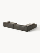 Soft Yumuşak Oturumlu Dinlenme Modüllü Köşe Kanepe, Deri (6-7 Kişilik)-Köşe Koltuk-Innature Home-Deri - Siyah-Sağ-NowShopFun