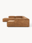 Soft Yumuşak Oturumlu Dinlenme Modüllü Köşe Kanepe, Deri (6-7 Kişilik)-Köşe Koltuk-Innature Home-Deri - Siyah-Sağ-NowShopFun