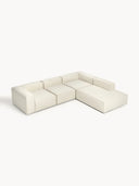 Soft Yumuşak Oturumlu Dinlenme Modüllü Köşe Kanepe, Keten 4-5 Kişilik