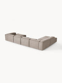 Soft Yumuşak Oturumlu Dinlenme Modüllü Köşe Kanepe, Keten, 6-7 Kişilik-Köşe Koltuk-Innature Home-Keten- Açık Bej-Sağ-NowShopFun