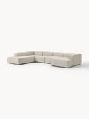 Soft Yumuşak Oturumlu Dinlenme Modüllü Köşe Kanepe, Keten, 6-7 Kişilik-Köşe Koltuk-Innature Home-Keten- Açık Bej-Sağ-NowShopFun