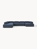 Soft Yumuşak Oturumlu Dinlenme Modüllü Köşe Kanepe, Keten, 6-7 Kişilik-Köşe Koltuk-Innature Home-Keten- Açık Bej-Sağ-NowShopFun