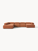 Soft Yumuşak Oturumlu Dinlenme Modüllü Köşe Kanepe, Keten, 6-7 Kişilik-Köşe Koltuk-Innature Home-Keten- Açık Bej-Sağ-NowShopFun