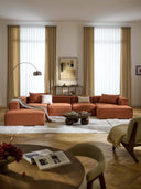 Soft Yumuşak Oturumlu Dinlenme Modüllü Köşe Kanepe, Keten, 6-7 Kişilik-Köşe Koltuk-Innature Home-Keten- Açık Bej-Sağ-NowShopFun