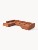 Soft Yumuşak Oturumlu Dinlenme Modüllü Köşe Kanepe, Keten, 6-7 Kişilik-Köşe Koltuk-Innature Home-Keten- Açık Bej-Sağ-NowShopFun