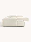 Soft Yumuşak Oturumlu Dinlenme Modüllü Köşe Kanepe, Keten, 6-7 Kişilik-Köşe Koltuk-Innature Home-Keten- Açık Bej-Sağ-NowShopFun