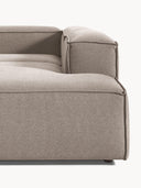 Soft Yumuşak Oturumlu Dinlenme Modüllü Köşe Kanepe, Keten, 6-7 Kişilik-Köşe Koltuk-Innature Home-Keten- Açık Bej-Sağ-NowShopFun