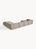 Soft Yumuşak Oturumlu Dinlenme Modüllü Köşe Kanepe, Keten, 6-7 Kişilik-Köşe Koltuk-Innature Home-Keten- Açık Bej-Sağ-NowShopFun