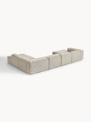 Soft Yumuşak Oturumlu Dinlenme Modüllü Köşe Kanepe, Keten, 6-7 Kişilik-Köşe Koltuk-Innature Home-Keten- Açık Bej-Sağ-NowShopFun