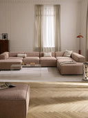Soft Yumuşak Oturumlu Dinlenme Modüllü Köşe Kanepe, Keten, 6-7 Kişilik-Köşe Koltuk-Innature Home-Keten- Açık Bej-Sağ-NowShopFun