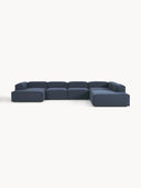 Soft Yumuşak Oturumlu Dinlenme Modüllü Köşe Kanepe, Keten, 6-7 Kişilik-Köşe Koltuk-Innature Home-Keten- Açık Bej-Sağ-NowShopFun