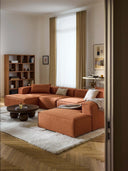 Soft Yumuşak Oturumlu Dinlenme Modüllü Köşe Kanepe, Keten, 6-7 Kişilik-Köşe Koltuk-Innature Home-Keten- Açık Bej-Sağ-NowShopFun