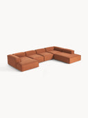 Soft Yumuşak Oturumlu Dinlenme Modüllü Köşe Kanepe, Keten, 6-7 Kişilik-Köşe Koltuk-Innature Home-Keten- Açık Bej-Sağ-NowShopFun