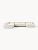 Soft Yumuşak Oturumlu Dinlenme Modüllü Köşe Kanepe, Keten, 6-7 Kişilik-Köşe Koltuk-Innature Home-Keten- Açık Bej-Sağ-NowShopFun