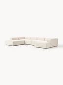 Soft Yumuşak Oturumlu Dinlenme Modüllü Köşe Kanepe, Keten, 6-7 Kişilik-Köşe Koltuk-Innature Home-Keten- Açık Bej-Sağ-NowShopFun