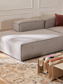 Soft Yumuşak Oturumlu Dinlenme Modüllü Köşe Kanepe, Keten, 6-7 Kişilik-Köşe Koltuk-Innature Home-Keten- Açık Bej-Sağ-NowShopFun