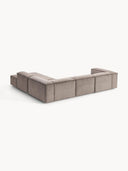 Soft Yumuşak Oturumlu Dinlenme Modüllü Köşe Kanepe,Fitilli Kadife 4-5 Kişilik-Köşe Koltuk-Innature Home-Fitilli Kadife - Açık Bej-Sağ-NowShopFun