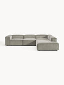 Soft Yumuşak Oturumlu Dinlenme Modüllü Köşe Kanepe,Fitilli Kadife 4-5 Kişilik-Köşe Koltuk-Innature Home-Fitilli Kadife - Açık Bej-Sağ-NowShopFun