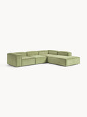 Soft Yumuşak Oturumlu Dinlenme Modüllü Köşe Kanepe,Fitilli Kadife 4-5 Kişilik-Köşe Koltuk-Innature Home-Fitilli Kadife - Açık Bej-Sağ-NowShopFun