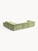 Soft Yumuşak Oturumlu Dinlenme Modüllü Köşe Kanepe,Fitilli Kadife 4-5 Kişilik-Köşe Koltuk-Innature Home-Fitilli Kadife - Açık Bej-Sağ-NowShopFun