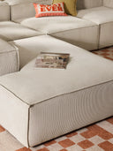 Soft Yumuşak Oturumlu Dinlenme Modüllü Köşe Kanepe,Fitilli Kadife 4-5 Kişilik-Köşe Koltuk-Innature Home-Fitilli Kadife - Açık Bej-Sağ-NowShopFun