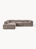 Soft Yumuşak Oturumlu Dinlenme Modüllü Köşe Kanepe,Fitilli Kadife 4-5 Kişilik-Köşe Koltuk-Innature Home-Fitilli Kadife - Açık Bej-Sağ-NowShopFun