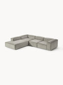 Soft Yumuşak Oturumlu Dinlenme Modüllü Köşe Kanepe,Fitilli Kadife 4-5 Kişilik-Köşe Koltuk-Innature Home-Fitilli Kadife - Açık Bej-Sağ-NowShopFun