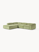 Soft Yumuşak Oturumlu Dinlenme Modüllü Köşe Kanepe,Fitilli Kadife 4-5 Kişilik-Köşe Koltuk-Innature Home-Fitilli Kadife - Açık Bej-Sağ-NowShopFun