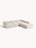 Soft Yumuşak Oturumlu Dinlenme Modüllü Köşe Kanepe,Fitilli Kadife 4-5 Kişilik-Köşe Koltuk-Innature Home-Fitilli Kadife - Açık Bej-Sağ-NowShopFun